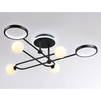 Люстра средней высоты Ambrella light Comfort FL66232/6 BK (черный)