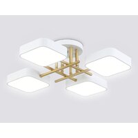 Припотолочная люстра Ambrella light FL516341/4 WH/GD (белый/золото)