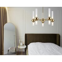 Подвесная люстра Ambrella light LH55358/10 BS/CL (латунь/прозрачный)
