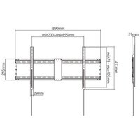 Кронштейн для телевизора Gembird WM-90F-01