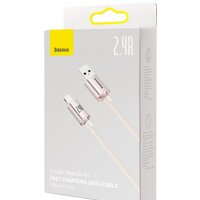 Кабель Baseus Crystal Shine USB Type-A - Lightning (1.2 м, розовый)