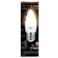 Светодиодная лампочка Gauss LED Candle E27 9.5 Вт 3000 К 103102110