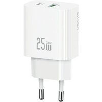 Сетевое зарядное Usams CC315 T65 25W (белый)