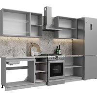 Готовая кухня Кортекс-мебель Корнелия Лира 2.0 (дуб сонома/марсель)