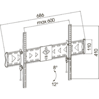 Кронштейн Kromax FLAT-2