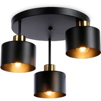Люстра средней высоты Ambrella light Traditional TR8121/3 BK/BS (черный/латунь)