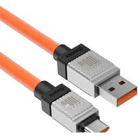 Кабель Baseus CoolPlay Series USB Type-A - USB Type-C (1 м, оранжевый)