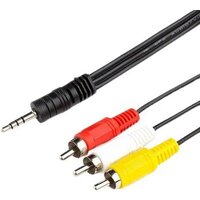 Кабель Jett 285-003 3.5 Jack - 3RCA (3 м, черный)