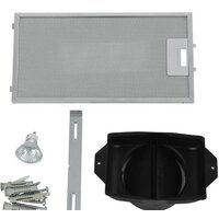 Кухонная вытяжка Krona Inga 600 push button (черный/нержавеющая сталь)