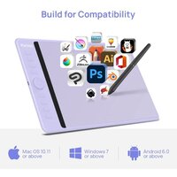 Графический планшет Parblo Intangbo M (сиреневый)