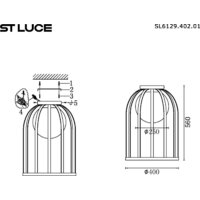 Подвесная люстра ST Luce SL6129.402.01