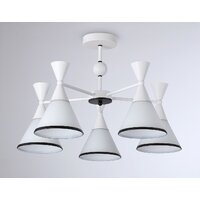 Припотолочная люстра Ambrella light Traditional TR3165/5 WH/BK (белый/черный)