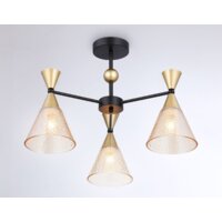 Люстра средней высоты Ambrella light Traditional TR3169/3 BK/GD