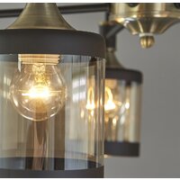 Люстра средней высоты Escada Detroit 599/5P E27*60W Antique brass/Black