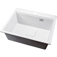Кухонная мойка Marblan Comfort 60 (серый, с сифоном и колландером)