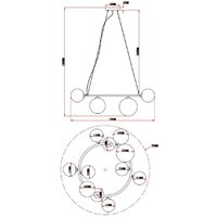 Подвесная люстра Moderli Molly V10790-11P