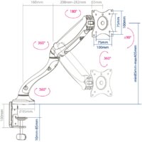 Кронштейн для монитора Arm Media LCD-T21 (черный)