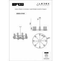 Подвесная люстра iLamp Evolution 6806-8 NIC