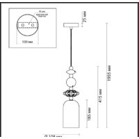 Подвесная люстра Odeon Light Classic 4861/1B