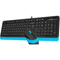 Офисный набор A4Tech Fstyler F1010 (черный/синий)