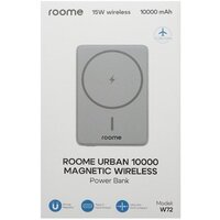 Внешний аккумулятор Roome Urban W72 10000mAh Magnetic Wireless (серый)