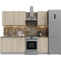 Готовая кухня Кортекс-мебель Корнелия Лира 1.7 (дуб сонома/мадрид)