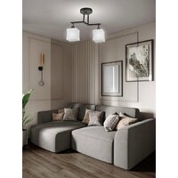 Люстра средней высоты Aitin Pro НПБ 02-2x60-101 33137/2 (черный/золото)