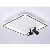 Припотолочная люстра Ambrella light Comfort FL5115/1+2 WH/BK (белый/черный)