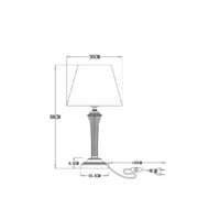 Настольная лампа Arte Lamp Gracie A7301LT-1PB
