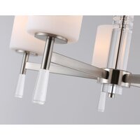 Подвесная люстра Ambrella light LH56251/5 SN/FR (никель/белый матовый)