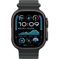 Умные часы Apple Watch Ultra 2 LTE 49 мм (титановый корпус, черный/черный, ремешок из эластомера)