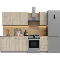 Готовая кухня Кортекс-мебель Корнелия Лира 1.8 (дуб сонома/дуб бунратти)
