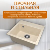 Кухонная мойка Saniteco Terra (бежевый)