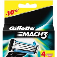 Сменные кассеты для бритья Gillette Mach3 (4 шт) 3014260243531