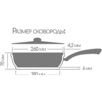 Сковорода Горница Гранит с2651аг
