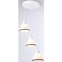 Подвесная люстра Ambrella light Traditional TR3167/3 WH/BK (белый/черный)