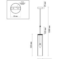 Подвесная люстра Odeon Light Klum 4695/1