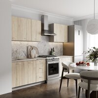 Готовая кухня Кортекс-мебель Корнелия Лира 2.0 (дуб сонома/марсель)