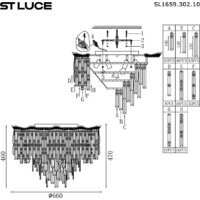 Люстра средней высоты ST Luce SL1659.302.10