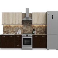 Готовая кухня Кортекс-мебель Корнелия Лира 2.0 (дуб сонома/венге/мадрид)