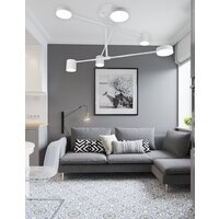 Люстра средней высоты Mirastyle Диод XL-21015/3+3 WT