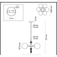 Подвесная люстра Odeon Light Palle 5405/6