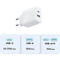 Сетевое зарядное Ugreen X227 45310 (белый)