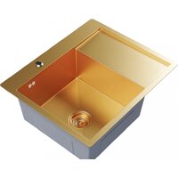 Кухонная мойка Mixline Pro 552924 (золото, с сифоном)