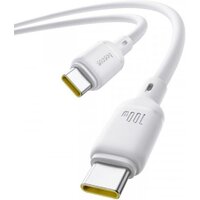 Кабель Baseus Silky Series Fast Charging Cable 100W USB Type-C - USB Type-C (2 м, белый)