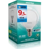 Светодиодная лампочка SmartBuy P45 E14 9.5 Вт 6000 К SBL-P45-9_5-60K-E14