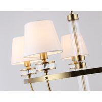 Подвесная люстра Ambrella light LH71251/5 BS/WH (латунь/белый)