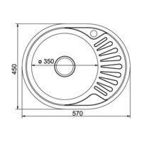 Кухонная мойка Mixline 532303 (правая, с текстурой, 0.8 мм)