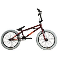 Велосипед Stark Madness BMX 3 2025 (бордовый/оранжевый/серый)