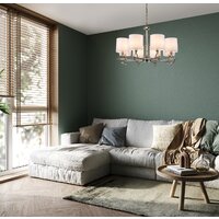 Подвесная люстра Escada Moraine 10167/8PL E14*40W Nickel